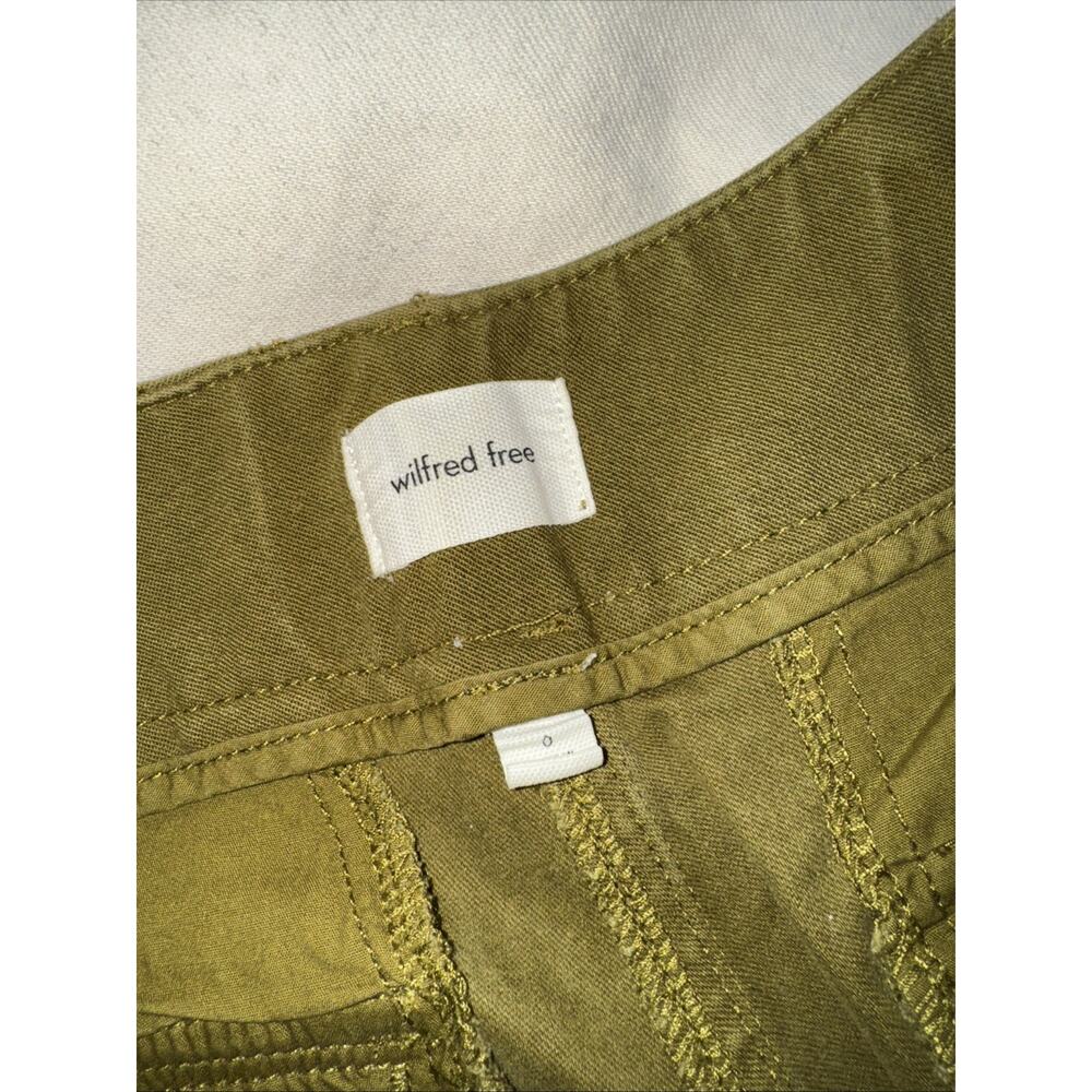 Wilfred Free Aritzia Green Wide leg Cargo‎ pants Size 0 - Picture 6 of 8